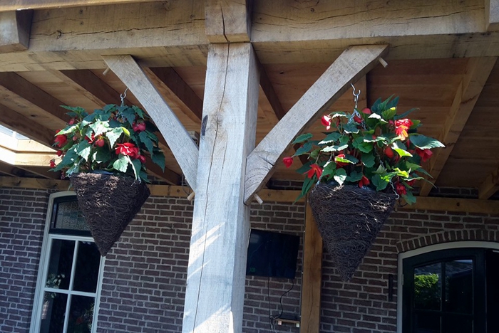 Houten overkapping Tilburg